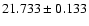 $21.733\pm0.133$
