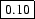 \fbox{0.10}