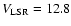 $V_{\rm LSR} = 12.8$