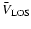 $\bar{V}_{\rm LOS}$