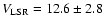 $V_{\rm LSR} = 12.6 \pm 2.8$