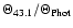 $\Theta_{43.1}/\Theta_{\rm Phot}$