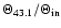 $\Theta_{43.1}/\Theta_{\rm in}$