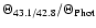 $\Theta_{43.1/42.8}/\Theta_{\rm Phot}$