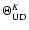 $\Theta^K_{\rm UD}$