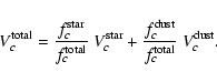 \begin{displaymath}V^{\rm total}_c= \frac{f^{\rm star}_c}{f^{\rm total}_c}\ V^{\...
...r}_c +
\frac{f^{\rm dust}_c}{f^{\rm total}_c}\ V^{\rm dust}_c.
\end{displaymath}