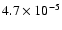 $4.7\times 10^{-5}$