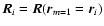 ${{\vec R}}_i={{\vec R}}({\vec r}_{m=1}={\vec r}_{i})$