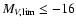 $M_{V,{\rm lim}} \leq -16$