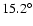 $15.2^{\circ }$