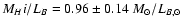 $M_H {\sc i}/L_B=0.96\pm0.14~{M}_\odot/{L}_{B,\odot}$