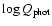 $\log Q_{\rm phot}$