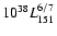 $10^{38} L_{\rm 151}^{6/7}$