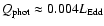 $Q_{\rm phot} \approx 0.004 L_{\rm Edd}$