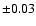 $\pm0.03$