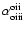 $\alpha_{\rm oiii}^{\rm oii}$