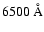 $6500~\AA$