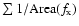 $\sum 1/{\rm Area}(f_{\rm x})$