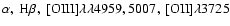 $\alpha ,~{\rm H}\beta ,
~[{\rm OIII}]\lambda\lambda4959,5007,~[{\rm OII}]\lambda3725$