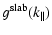 $\displaystyle %
g^{\rm slab} (k_{\parallel})$
