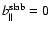 $b_{\parallel}^{\rm slab} = 0$