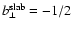 $b_{\perp}^{\rm slab} = -1/2$