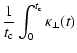 $\displaystyle {1 \over t_{\rm c}} \int_{0}^{t_{\rm c}} \kappa_{\perp} (t)$