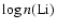 $\log n{\rm (Li)}$