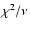$\chi^{\rm 2}/\nu$