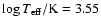 $\log T_{{\rm eff}}/{\rm K}=3.55$