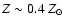 $Z\sim0.4~Z_{\odot}$