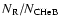 $N_{{\rm R}}/N_{{\rm CHeB}}$