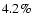 $4.2\%$