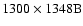 $1300\times1348{\rm B}$