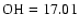 ${\rm OH=17.01}$