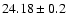 $24.18\pm0.2$