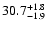 $\rm 30.7^{+1.8}_{-1.9}$