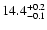 $\rm 14.4^{+0.2}_{-0.1}$