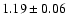 $1.19\pm 0.06$