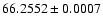 $66.2552\pm0.0007$