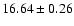 $16.64\pm0.26$