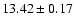 $13.42\pm0.17$