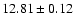 $12.81\pm0.12$