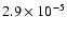 $2.9\times10^{-5}$