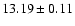 $13.19\pm0.11$
