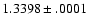 $1.3398\pm .0001$