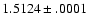 $1.5124\pm .0001$