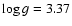 $\log g=3.37$
