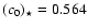 $(c_0)_{\star}=0.564$