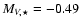 $M_{V,\star}=-0.49$